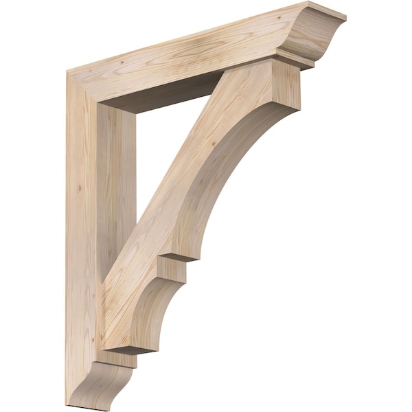 Ekena Millwork Balboa Traditional Smooth Bracket w/ Offset Brace, Douglas Fir, 7 1/2"W x 40"D x 44"H BKT0806X40X44BOA01SDF - main